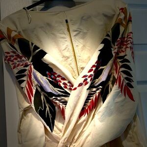 Free people embroidered dress size large with pockets